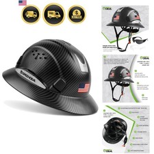 Full Brim Hard Hat Vented Construction Safety Helmet OSHA Approved Cascos De ...