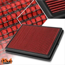 For 12-16 BMW 335i 435i M235i Washable Drop In High Flow Panel Air Filter Red