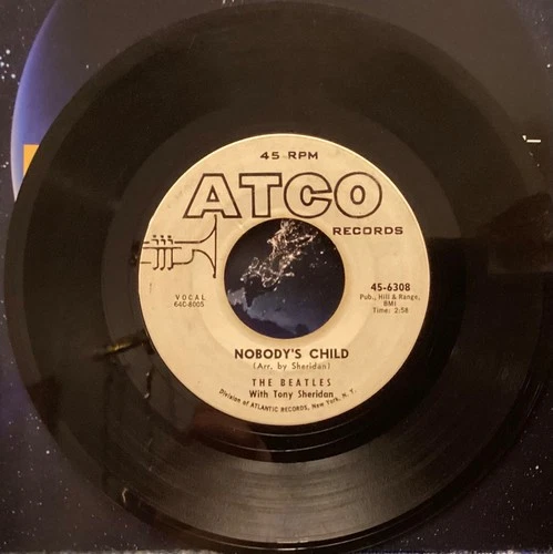 Beatles Ain’t She Sweet / Nobody’s Child 1964 Atco 6308 45rpm 7” WLP dj single