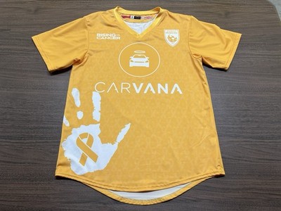 Phoenix Rising ''Rising Cancer'' Yellow USL Championship Soccer Jersey - Large