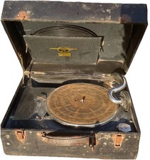 Grammofono Columbia Grafonola Mod.126 portatile vintage da restaurare