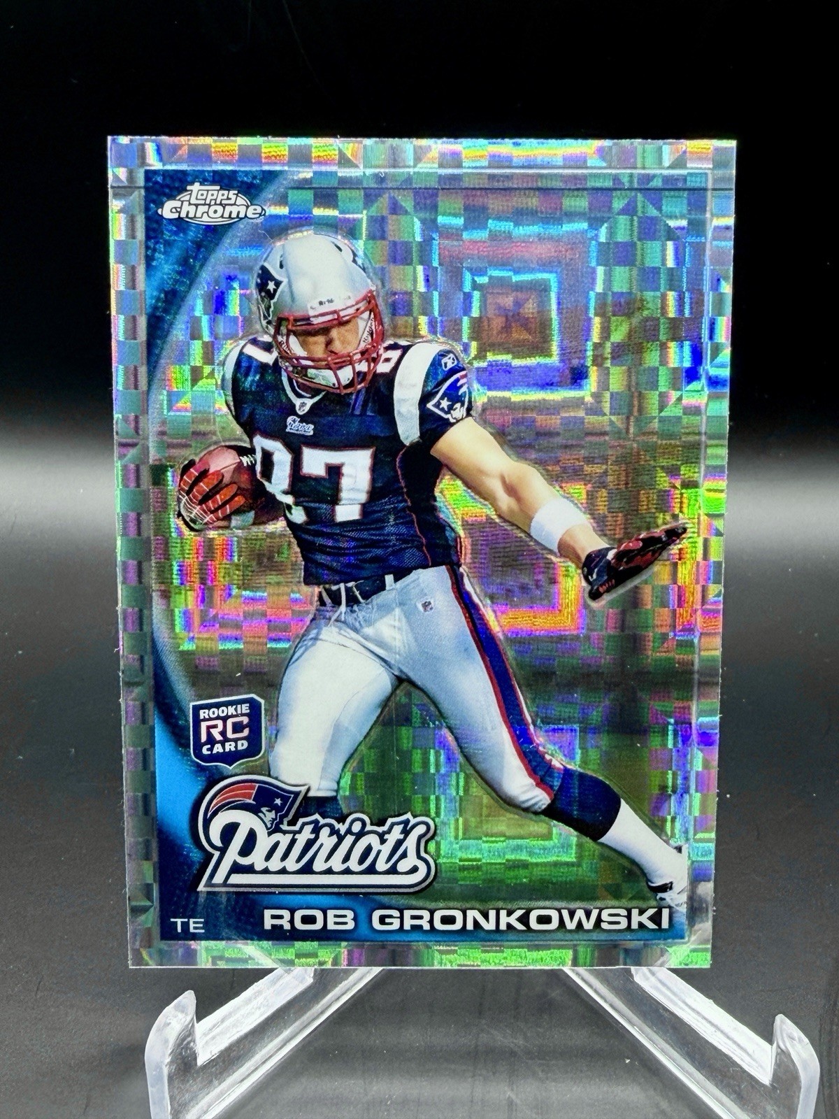 2010 Topps Chrome #C112 Rob Gronkowski RC Xfractor New England Patriots