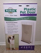 PetSafe Plastic Dog and Cat Door, Large, For Pets Up To 100 lb