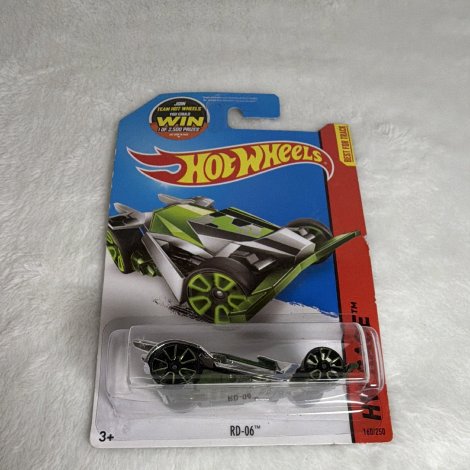 Hot Wheels RD-06 HW Race Super Chromes 1:64 Green Silver Diecast Car 2015