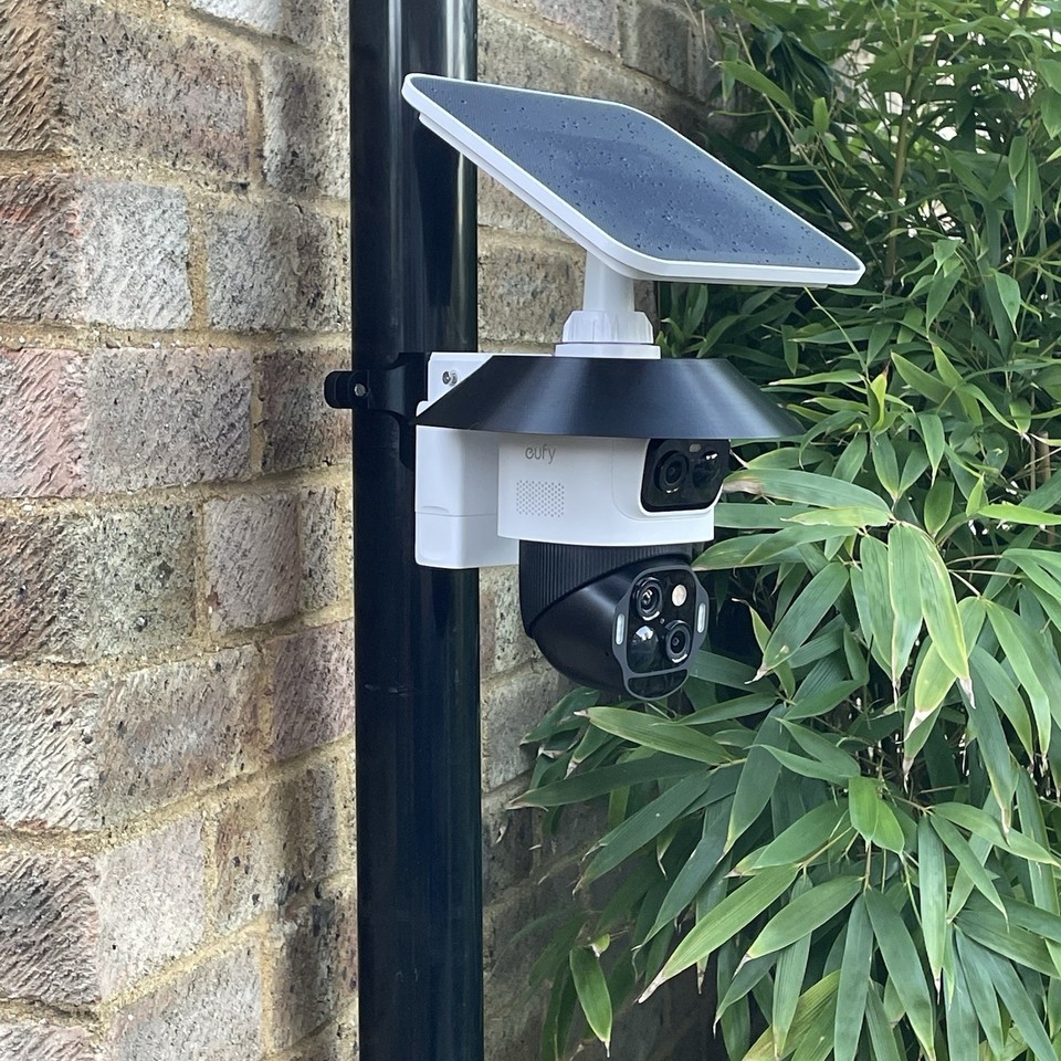 Eufy S4 Solar Camera Eufycam S4 Down Pipe Mounting Bracket 68mm - Black ...