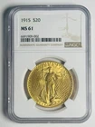 1915 Double Eagles Saint Gaudens NGC MS-61
