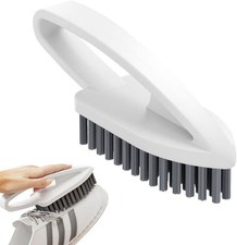 Handheld Shoe Clothes Scrub Brush Durable PET Bristle Household Cleaning Tool
