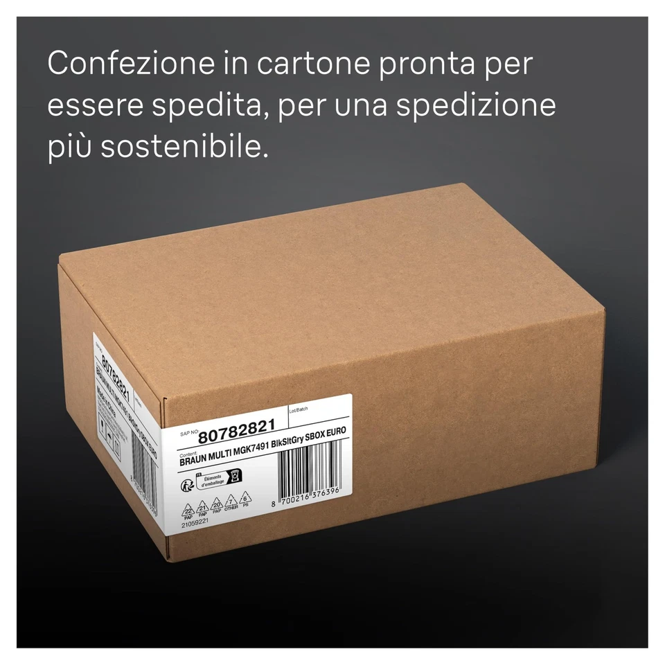 Braun Regolabarba Tagliacapelli Uomo Rasoio Elettrico Barba e Capelli 17 in 1 - Immagine 2 di 4