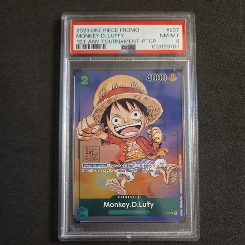 2023 ONE PIECE PROMOS TOURNAMENT- 1ST PARTICIPATION #037 MONKEY D. LUFFY PSA 8