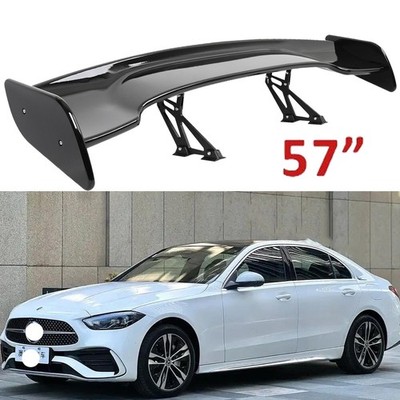 Gloss Black 57'' Rear Spoiler Wing Truck GT Style For Mercedes Benz C250 C300 C63
