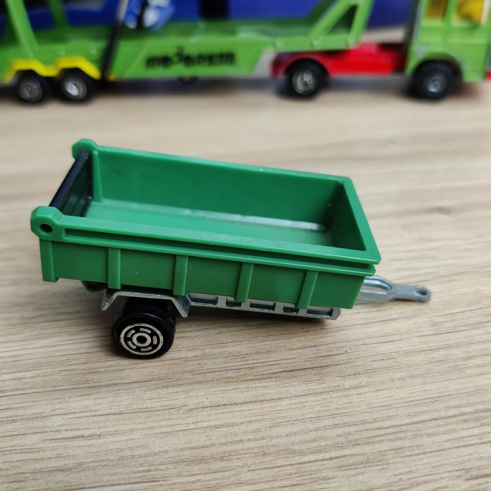 MAJORETTE RIMORCHIO AGRICOLO VERDE N°316 MADE IN FRANCE ECH 1:60* - Immagine 3 di 4