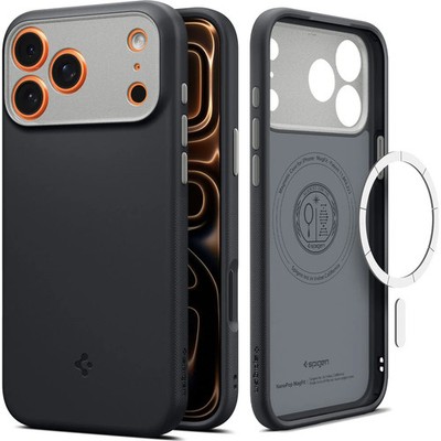 Handyhülle für iPhone 17 Pro Max Spigen Case Cover Schutzhülle Etui Schwarz