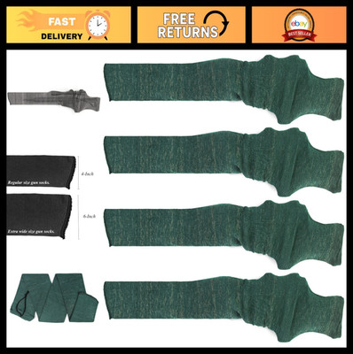 Extra-Thick Gun Socks for Rifles & Shotguns, 47''x6'' Silicone-Treated, Anti-Rust