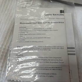 NEW SEGA Saturn Virtua Stick Arcade Joystick In Box MK-80112 - Very Nice Shape