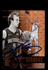 Signed Basketball Card Auto Luke Kennard 2017-18 Panini Essentials #111 Pistons