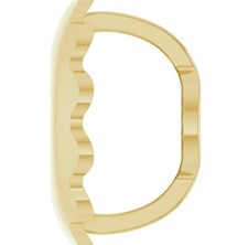 PAIR 18k 6.4mm Yellow Gold Heavy 0.041" Post Threaded Screw Earring Backs Nuts