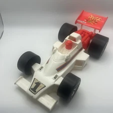 VTG ✅ Tim-Mee Toys 1970's WhitePlastic Indy Motor Speedway Racing Car ✅ USA 5600