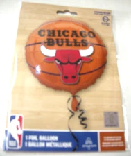 Chicago Bulls Balloon, Basketball Shape, By Anagram, 17", Brand New