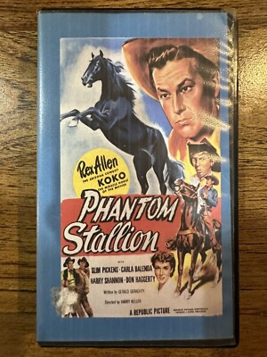 Phantom Stallion VHS Western Rex Allen Collector's Source Clamshell