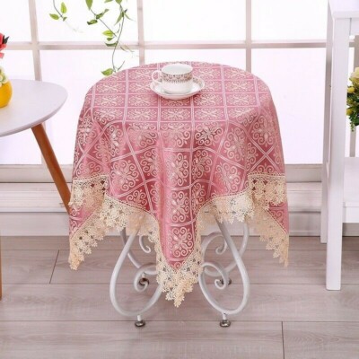Jacquard Tischdecke Spitze Quadrat 50X50cm 80X80cm 100X100cm 120X120cm