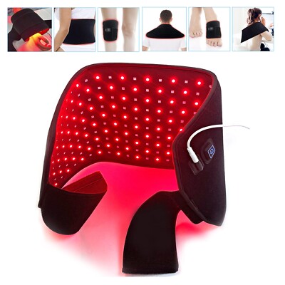 Red Light Therapy Waist Wrap Pad Belt Near Infrared For Neck Back Pain Relief