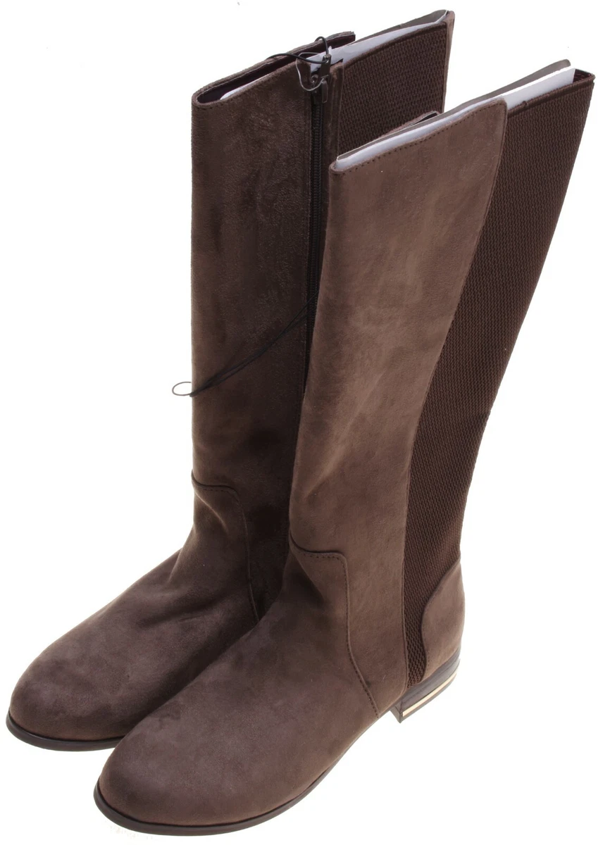 Kensie Women s Tayson Knee High Tall Boots Taupe 6 Medium USA