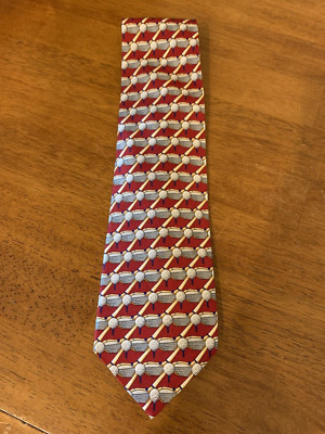 Vintage 70s 80s Payne Stewart Golf Clubs Designer Neck Tie 100% Silk USA Made