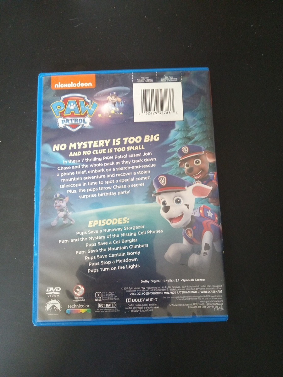 PAW Patrol: Pups Chase a Mystery - DVD ~ Shelf138 32429327833| eBay
