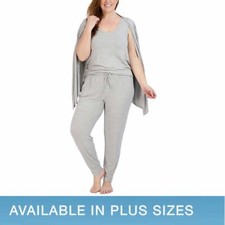 NWT LIVE 2 LOUNGE LADIES' 4 PC ESSENTIALS LOUNGE SET GRAY SZ S E617