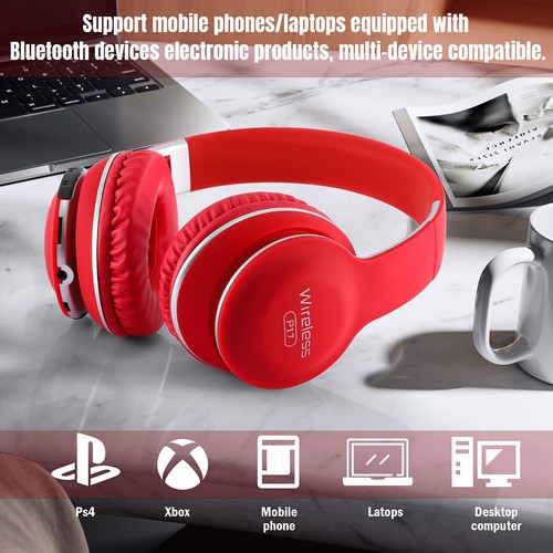 Wireless Bluetooth 5.3 Pro Gaming Headset W/Mic For Gamer PC PS4 PS5 Headphones - Picture 50 of 54