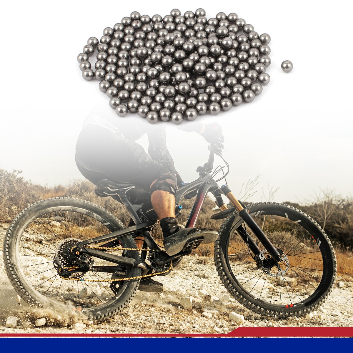 180 Billes Acier 6mm Pour Roulement Vélo - Neuf Marque Uxcell