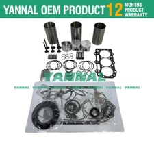 S773L Liner Piston Kit Set STD with gasket bearing valve guide seat for Shibaura