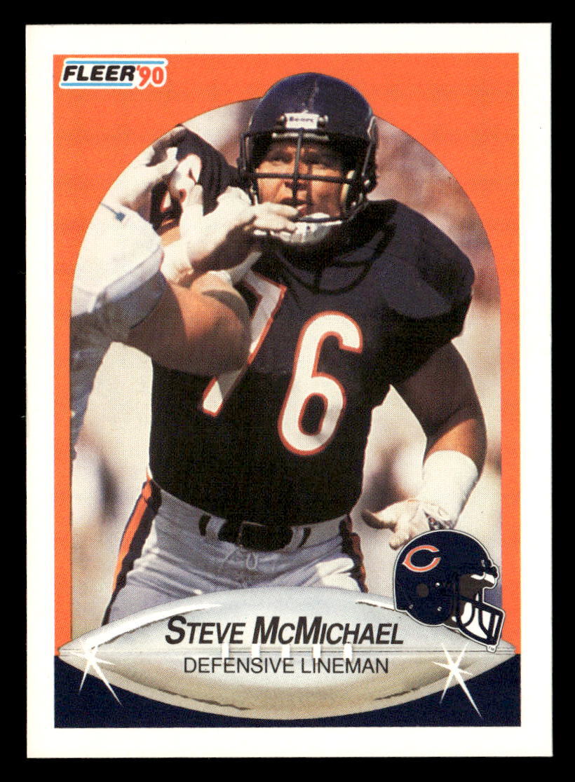 Steve McMichael 1990 Fleer  Card #296 Chicago Bears