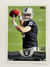 2013 Topps #332 Tyler Wilson (Ball at Eye level) RC Rookie Card Oakland Raiders