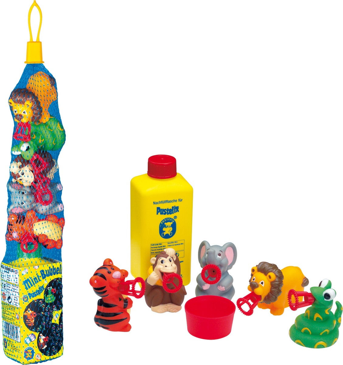 Pompas Juego Prensatelas Animal Pustefix Infantil Mono Elefante