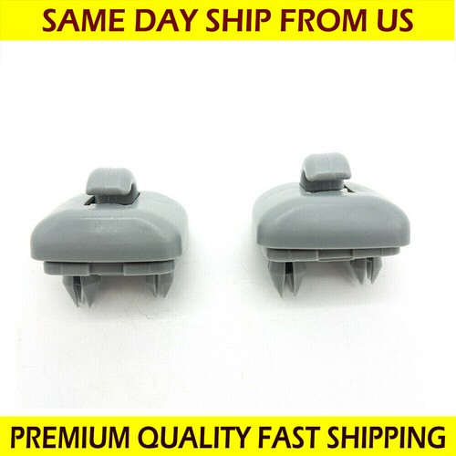 2x Grey Inner Sun Visor Clip 8U0857562A for Audi A3 A4 A5 Q5 A7 B6 B7
