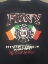 FDNY Morningside Engine 47 Shirt Medium Bobby Fitz New York NY Manhattan
