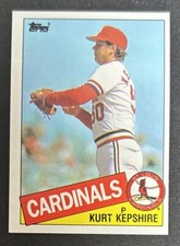 1985 Topps Kurt Kepshire Baseball Rookie Card (RC) #474 Cardinals Pitcher VG O/C. rookie card picture