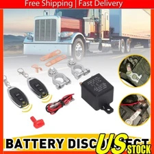 Remote Battery Disconnect Switch Upgraded Kill Switch for Car Truck DC12V 200A