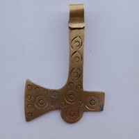 UNRESEARCHED ANCIENT VIKING STYLE BRONZE CROSS PENDANT WEARABLE
