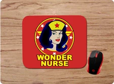 WONDER NURSE WONDER WOMAN CUSTOM PC DESK MAT MOUSE PAD HOME SCHOOL OFFICE GIFT