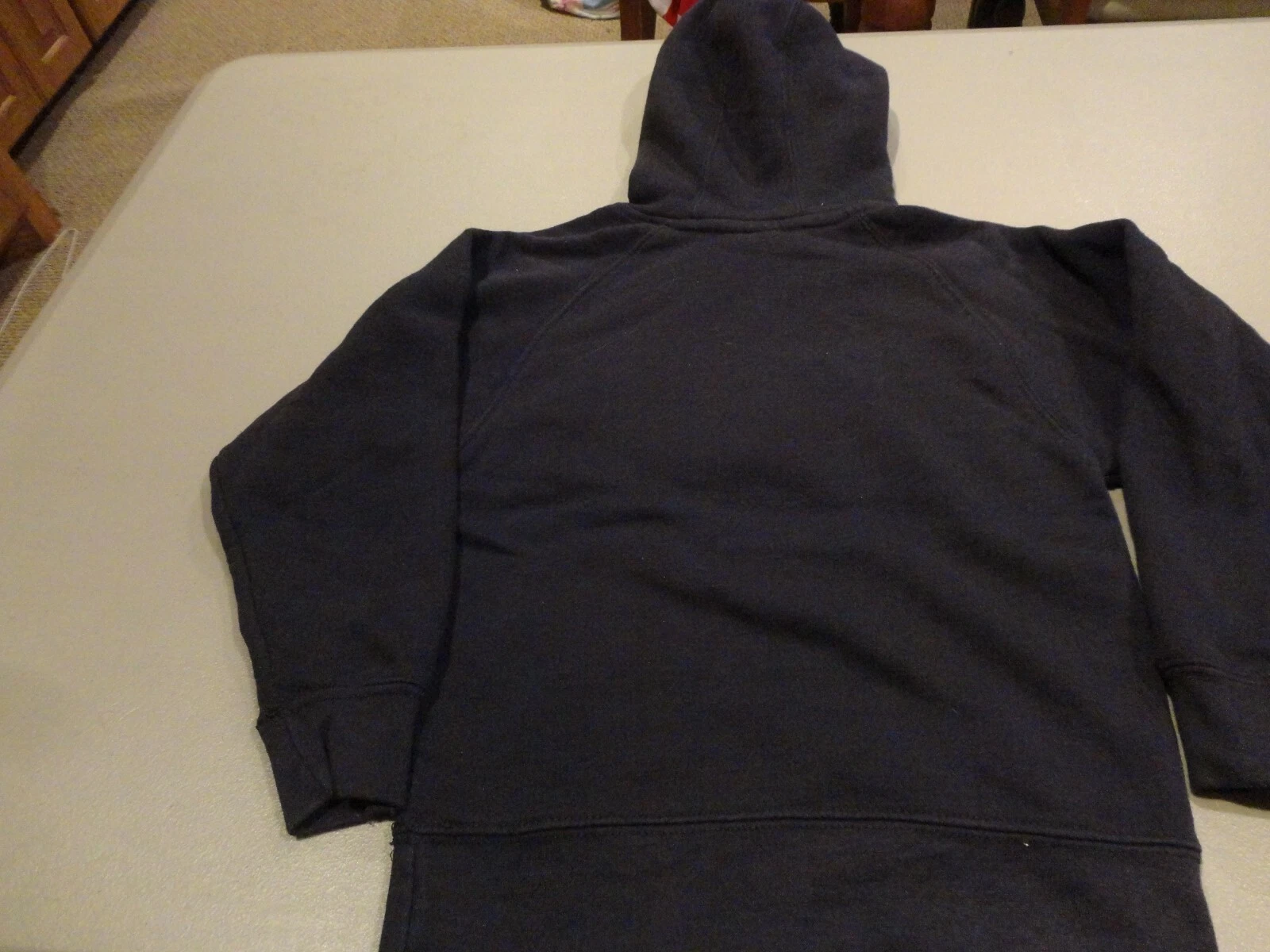 VETEMENTS Felpa con cappuccio blu cucita New England Patriots NFL Football Youth M 5 6