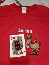 Don’t Be A Jack Ass Donkey Sweatshirt Funny Graphic Cards Dumb Pullover Sz L