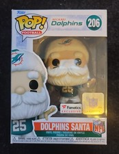Miami Dolphins NFL Football Santa Funko Pop! #206 Exclusive Sold Out - Box wear