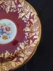 PARAGON Maroon Red Cup Saucer  Gold Harebell Gilt Filigree Floral Bouquets Eng. — photo 3