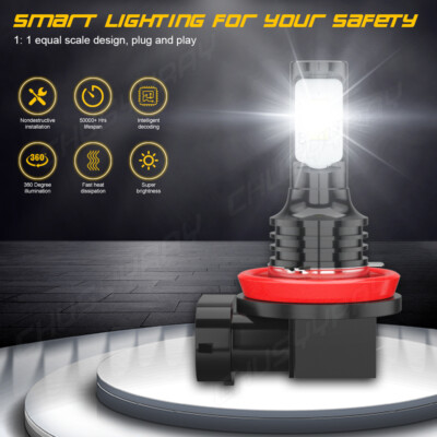 2X D2S 6000K LED Headlight Bulbs For Infiniti G37 Sedan 2009-2013