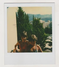 Two Young Women on the Balcony of a Nature Reserve Snapshot Polaroid® Photo