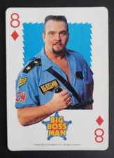 1991 Titan Sports WWF WWE Playing Card Big Boss Man 8 Diamonds
