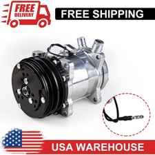 Ac Ac Compressor Sanden 508 Style For Ford For Chevy Hot Rod With V-belt Pulley Ac Ac Compressor Sanden 508 Style For Ford For Chevy Hot Rod With V-belt Pulley