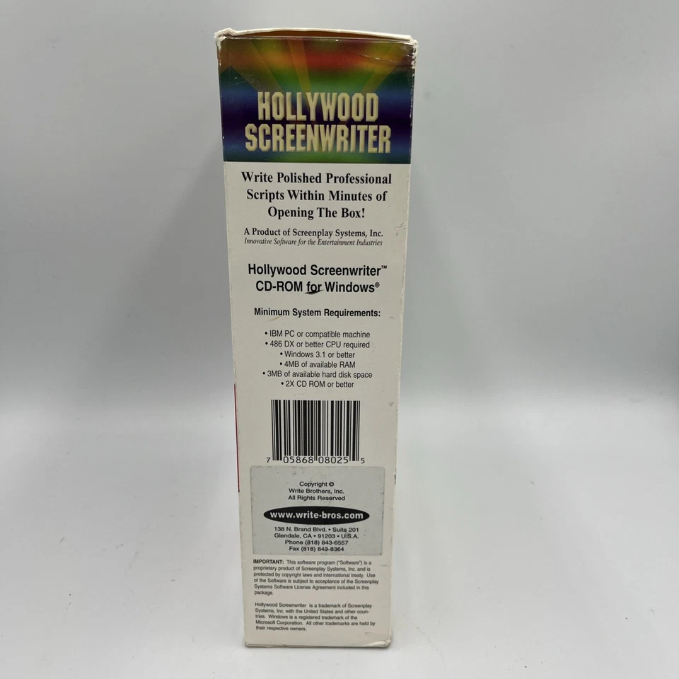 Vintage • Hollywood Screenwriter • Write Professional Scripts • Rare • Sealed! - Image 3 of 4